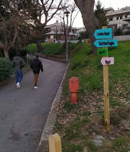 I ragazzi del corso falegnameria di Fonti San Lorenzo