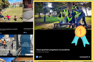 Concorso I futuri geometri progettano l'accessibilità (foto Facebook)